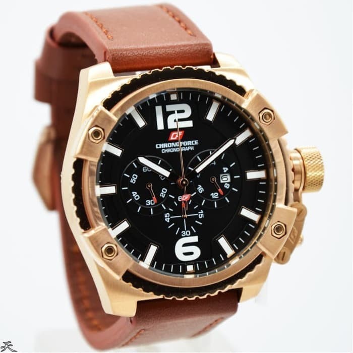 ✅New Chronoforce 5263-2Mr Rosegold Original Terbatas
