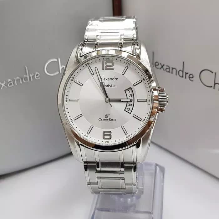 ✅Sale Alexandre Christie Ac 8289 / Ac 8289Md Silver Original  Garansi Berkualitas