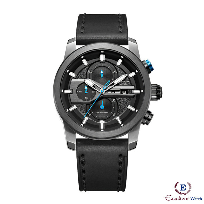 ✅Original Excellent Jam Tangan Pria Alexandre Christie Ac 6559 Black Terbaru