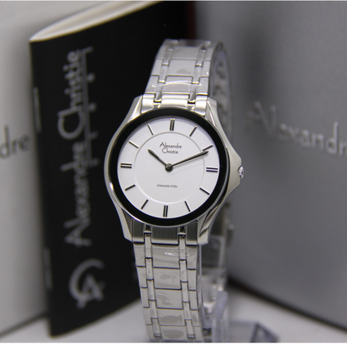 ✅Sale Jam Tangan Wanita Alexandre Christie Ac 8605 Original - Silver Limited