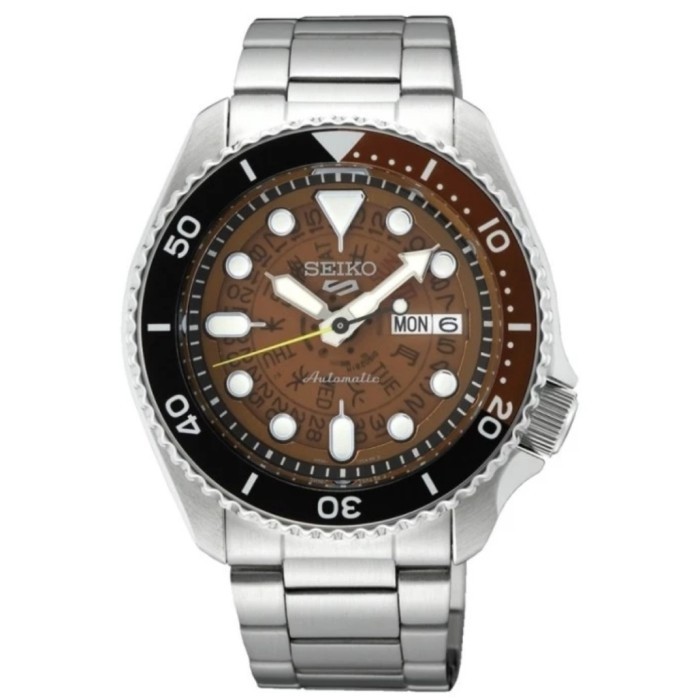 ✅Original Seiko 5 Sports Srpj47K1 Automatic Skeleton Brown Dial Skx Srpj47 Berkualitas