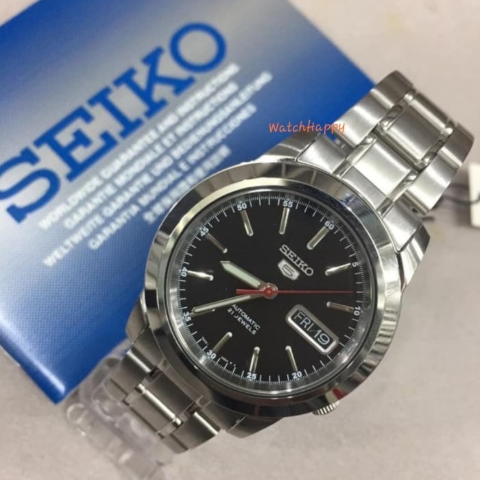 ✅Ready Seiko 5 Snke53K1 Snke53 Snke53K Mens Black Dial Snke51K1 100 Original Berkualitas