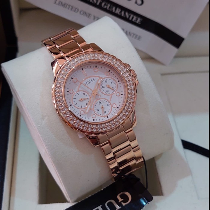 ✅Sale Jam Tangan Wanita Guess Gw0410L3 Rosegold Original Limited