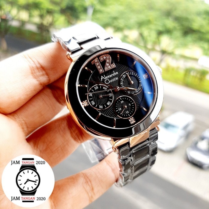 ✅Termurah Jam Tangan Wanita Original Alexander Cristie Ac2359 Black Rose Ac 2359 Terbatas