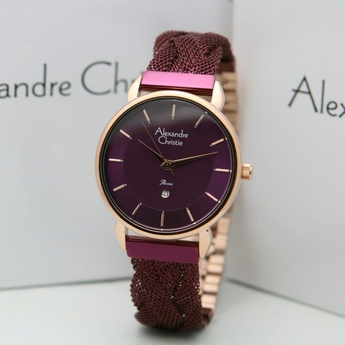 ✅Termurah Alexandre Christie Wanita Ac2857 / Ac 2857 Rosegold Purple Original Terbatas