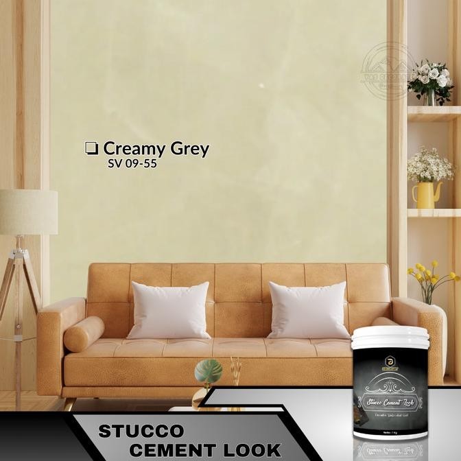 Cat Tembok Stucco Cement Expose - 5 Kg | Stucco Motif Semen Expose Premium Berkualitas