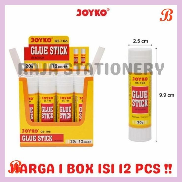 

| KG | JOYKO GLUE STICK 20G LEM BATANG STIK JOYKO BESAR PUTIH GS-106 [12 PCS]