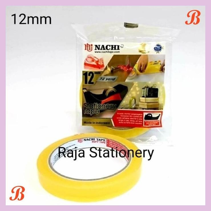 

| KG | NACHI STATIONERY TAPE 12MM 24MM SELOTIP SOLATIP ISOLASI NACHI