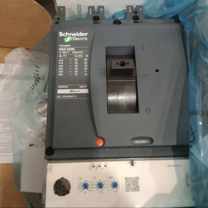 [New] Mccb Nsx630N 3P 50Ka 630A Schneider Ori Berkualitas