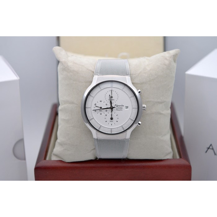 ✅Ori Jam Tangan Pria Alexandre Christie Ac 6245 Silver Original Terbatas