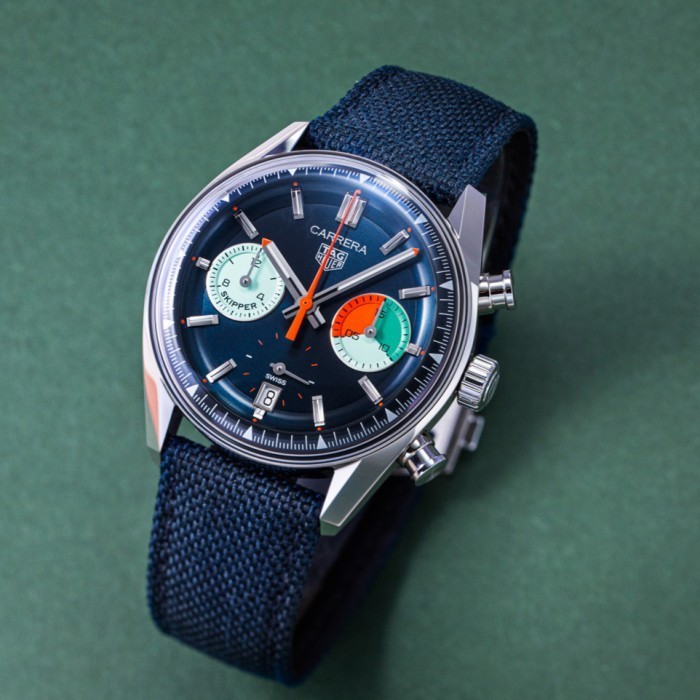 ✅Ready Tag Heuer Carrera Skipper Automatic39 Mm Cbs2213.Fn6002 Terbatas