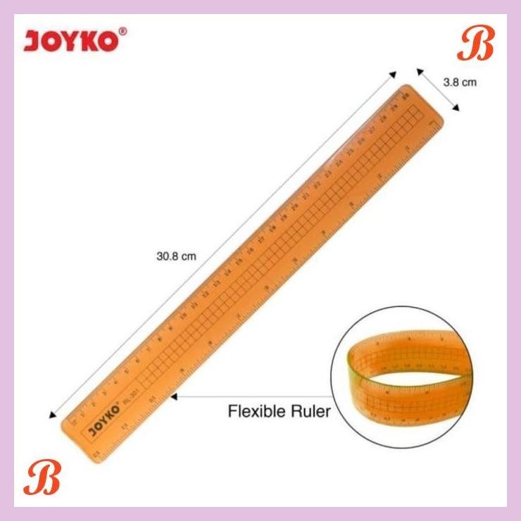 

| KG | JOYKO RULER 30CM FLEXIBLE PENGGARIS LENTUR RL-301