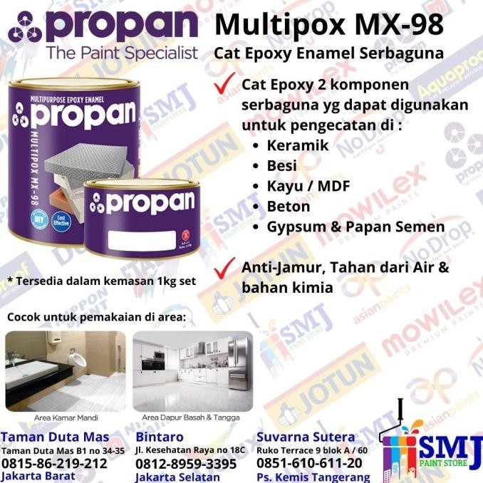 Propan Multipox Mx-98 Cat Epoxy Lantai 1Kg Premium Berkualitas