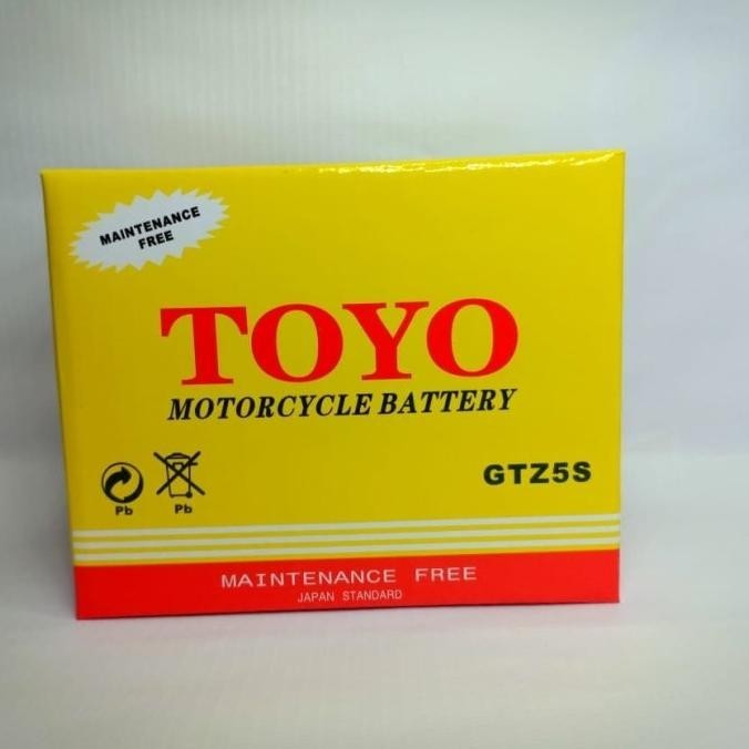 Aki Motor Honda Beat FI GTZ5S Toyo Accu kering