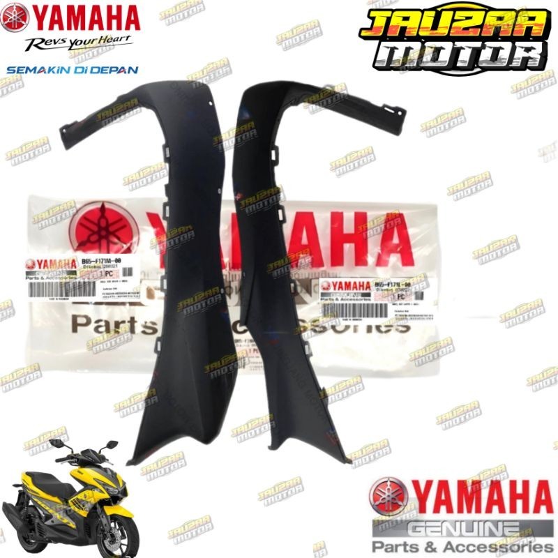 DEK BAWAH KANAN KIRI MOLE SIDE COVER YAMAHA AEROX 155 ORIGINAL SEPASANG ORI YAMAHA B65-F171M-00/B65-