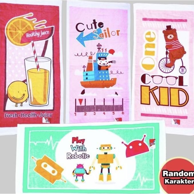 PROMO handuk bayi baby katun pio merah putih kids 60x120 by terry palmer