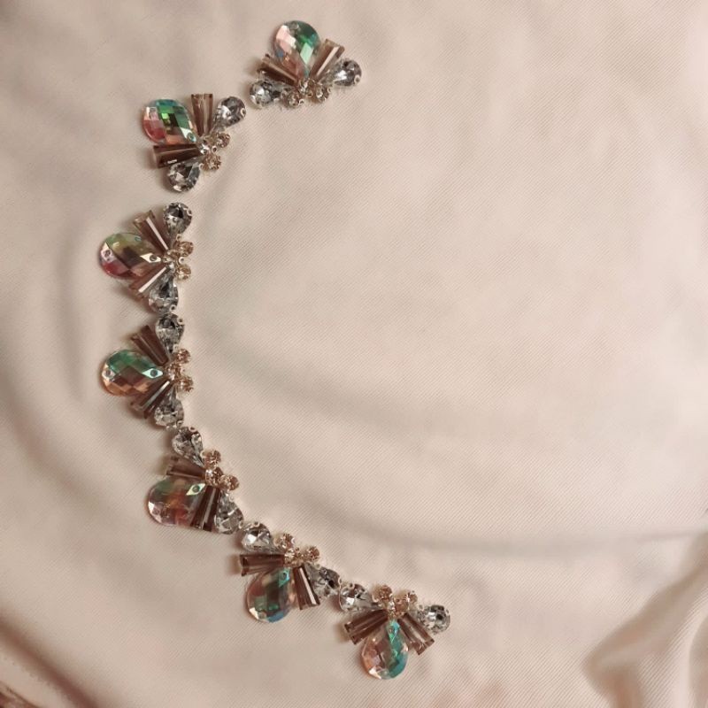payet kristal diamond cangkang payet rangkai payet leher payet kebaya high quality (ALLEN001)