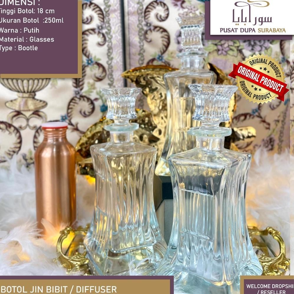 Termurah Botol Casa Display Jin Bibit Parfum/Diffuser/Premium Kaca Promo