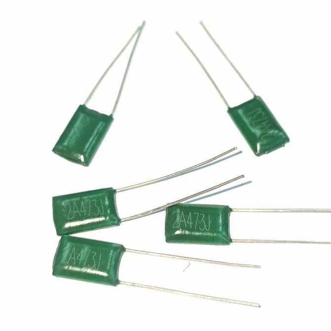 Terbaru Milar mylar Kapasitor Capasitor 473j 473 47nF 47 nano 100 volt 100v dre3