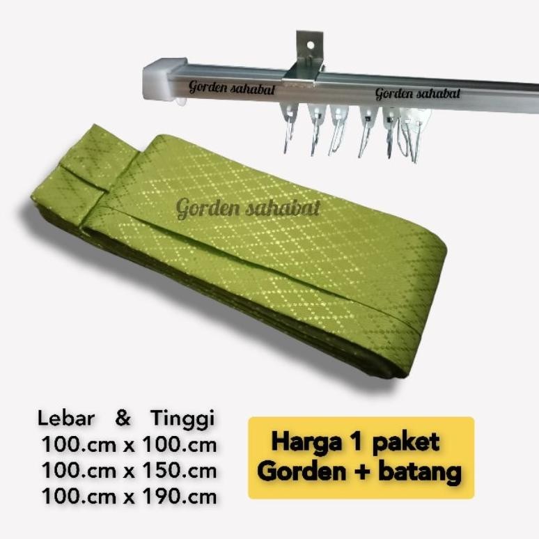 Big Sale Gorden 1 Set Lengkap | Gorden 1 Paket Sama Besinya | Gorden Polos Murah 1 Set | Gorden Pint