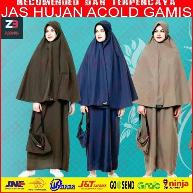 Best Sales Jas Hujan Gamis Syar'I Acold Untuk Muslimah Stok Terbatas