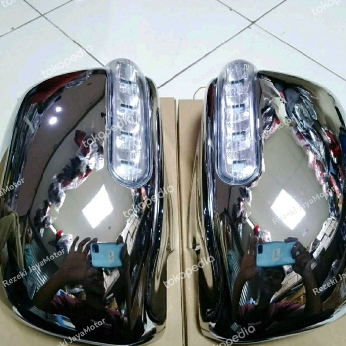 [Original] Cover Spion Innova Fortuner Chrome Set Kanan Kiri  Sein Limited