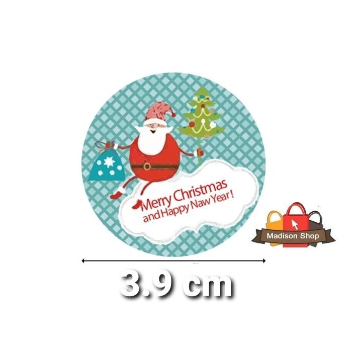 

DFG - Stiker Natal 4 cm isi 500 Cutting Sticker Toples Kue Christmas HangTag TERLARIS