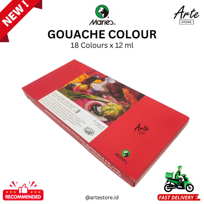 

Terjangkau Maries Gouache Color Set 18 Warna