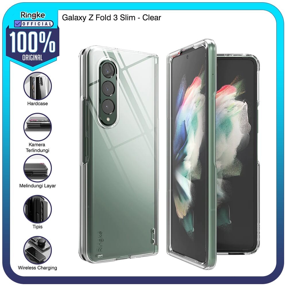 Ringke Samsung Galaxy Z Fold 3 Slim Clear Hardcase Anti Crack Armor