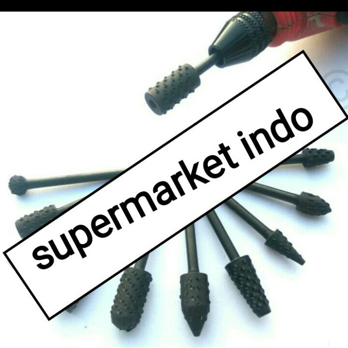 

[Baru] 10Pcs Mata Cuner Kikir Ukir Kayu Rasp Drill Bor Wood Burr Rotary Files Terbaru