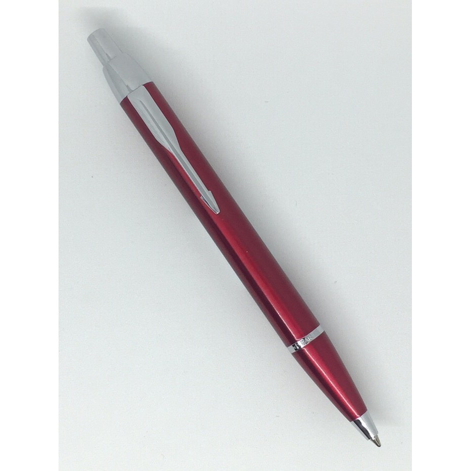 

[Baru] Pulpen Parker Im Merah Ballpoint Crome Trim Klip Silver Terbaru