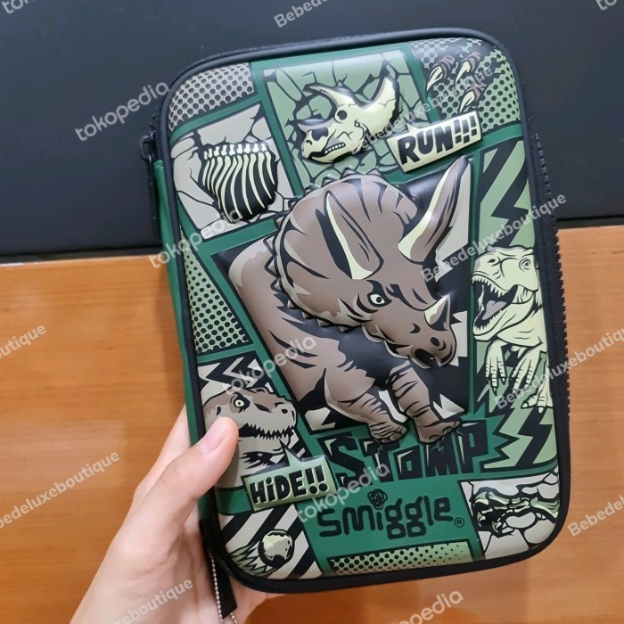 

[Baru] Smiggle Beyond Hardtop Pencil Case Dinosaurus Limited