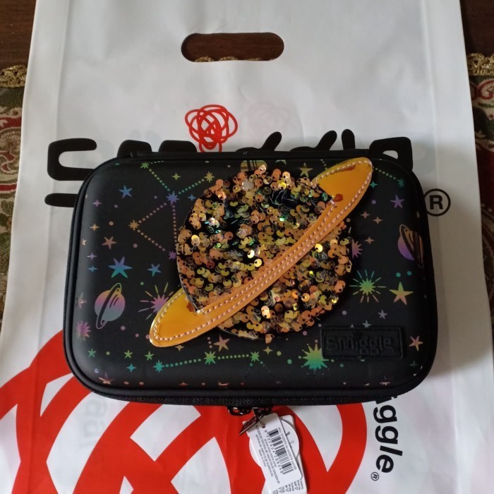 

[Baru] Smiggle Pencil Case Lunar Black Berkualitas