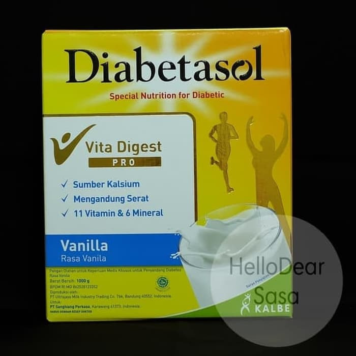 [COD] Diabetasol Susu Diabetes Vanilla 1000Gr Terbaru
