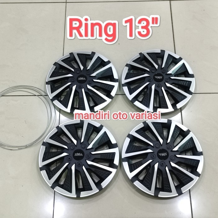 [New Ori] 1 Set Cover Dop Velg Tutup Dop Roda Mobil Universal Ring 13 Exo Terbatas