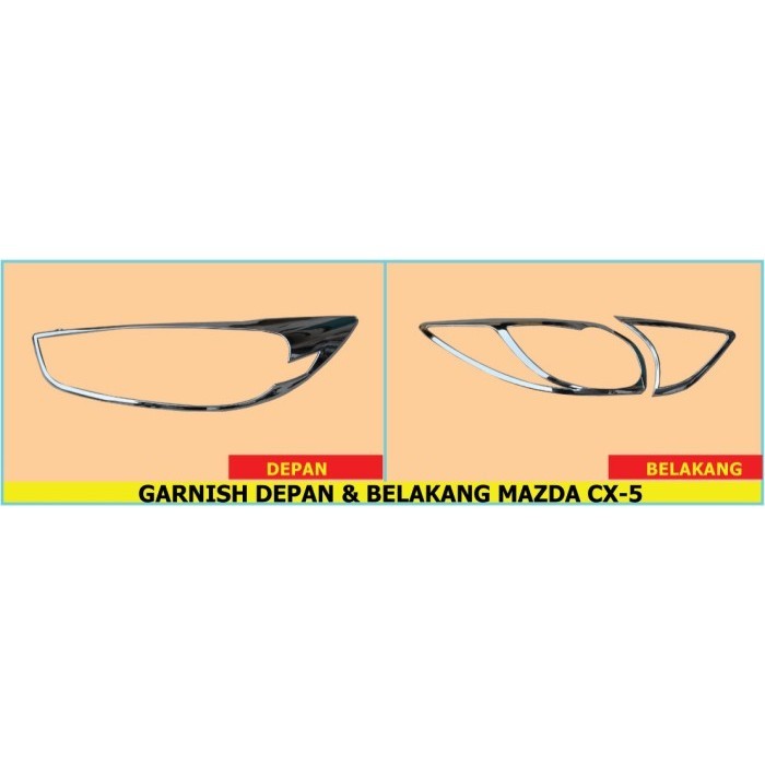 [Ori] Garnish Depan  Belakang Mazda Cx-5 Limited