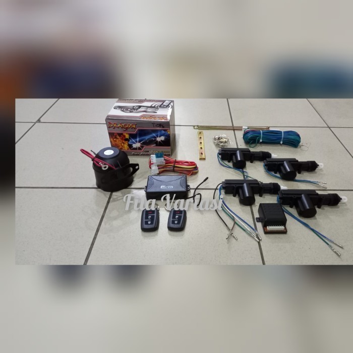 [Original] Paket Alarm Mobil Dragon Model Kunci Avanza Dan Central Lock 4 Pintu Terbaru