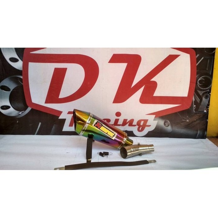 ✅New Ori Knalpot Racing Kawasaki Ninja 250 Fi Akrapovic Sark Rainbow Peforma Berkualitas