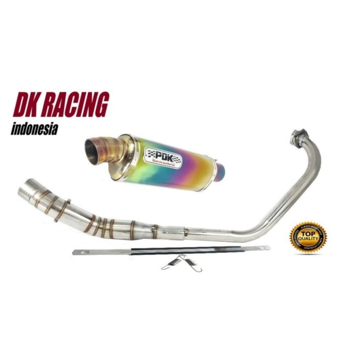✅New Ori Knalpot Racing Yamaha Vixion Pdk Oval Fullsystem High Quality Limited
