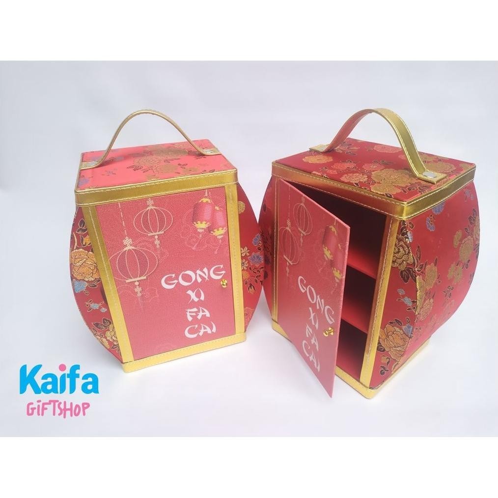 

TRE Box parcel cookies special Imlek yang lucu isi 3 toples TERLARIS