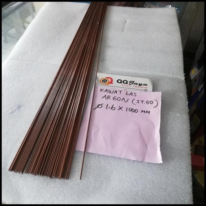 TERBARU KAWAT LAS ARGON BESI 1,6 MM - TIG ROD PANJANG 1 MTR X 1 KG 