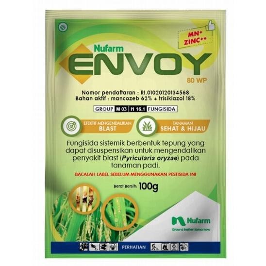 Terbaru fungisida Envoy 80 WP 100 gr untuk penyakit tanaman padi