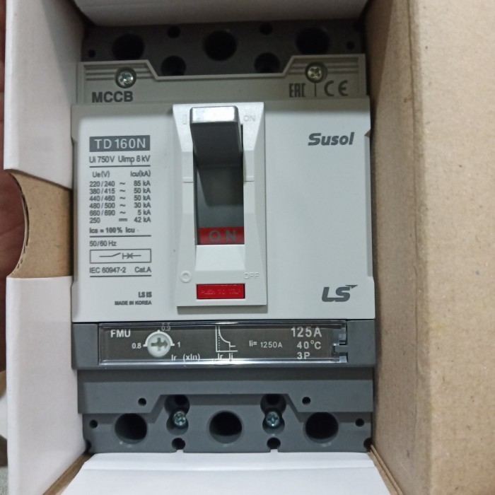 [Baru] Mccb Ls Td160N 125A 3P Susol Terbaru