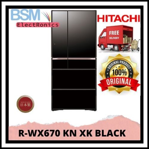 [Baru] Hitachi R-Wx670Kn Xk Kulkas Refrigerator Multi Door 670L Japan R-Wx670 Terbatas