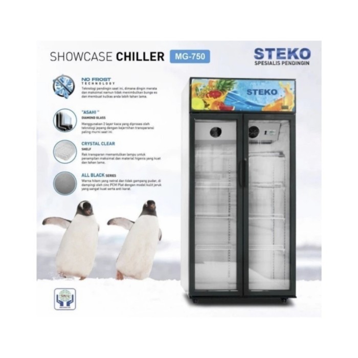 [Baru] Steko Showcase 2 Pintu Cooler Display Mg-750 Berkualitas