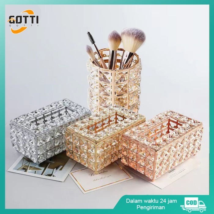 KOTAK TISU KRISTAL EROPA KOTAK TISU MEWAH KOTAK TISU HOTEL BERKEDIP