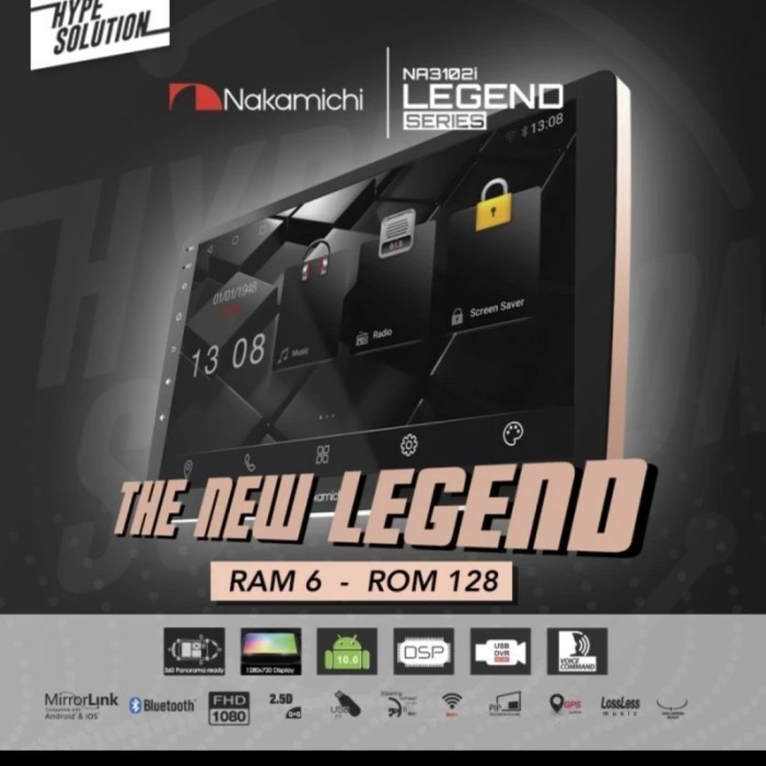 ✨Ori Android Nakamichi Legend Na-3102I Ram 6Gb/128  Camera Nakamichi Terbaru