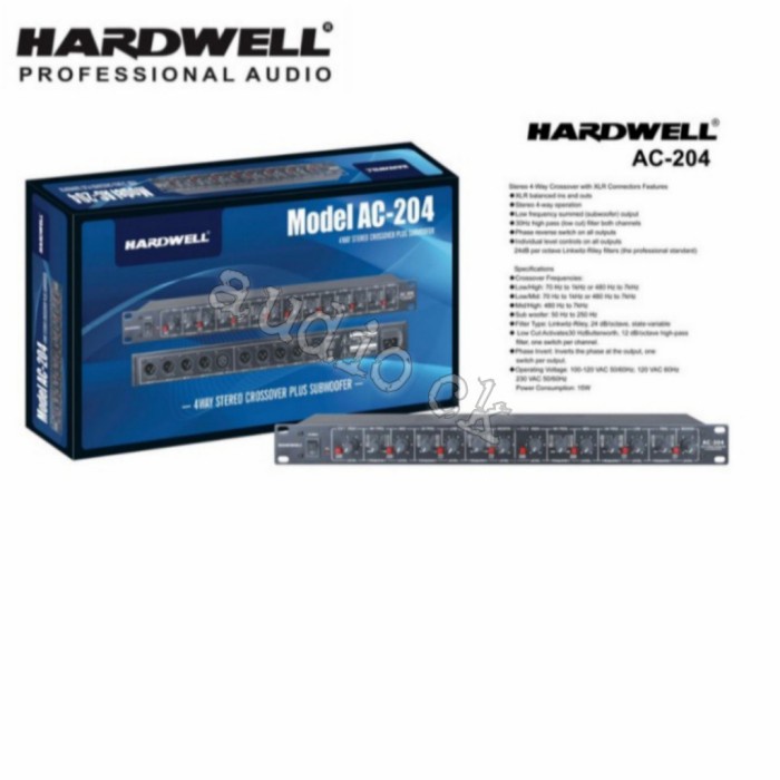 ✨Ori Hardwell Crosover Ac-204 Plus Subwofer 4 Way Original Terbatas