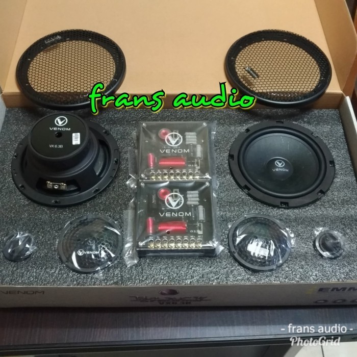 [Baru] Speaker 3Way Venom Black Vx 6.3B Venom 3 Way Black Vx6.3B Diskon