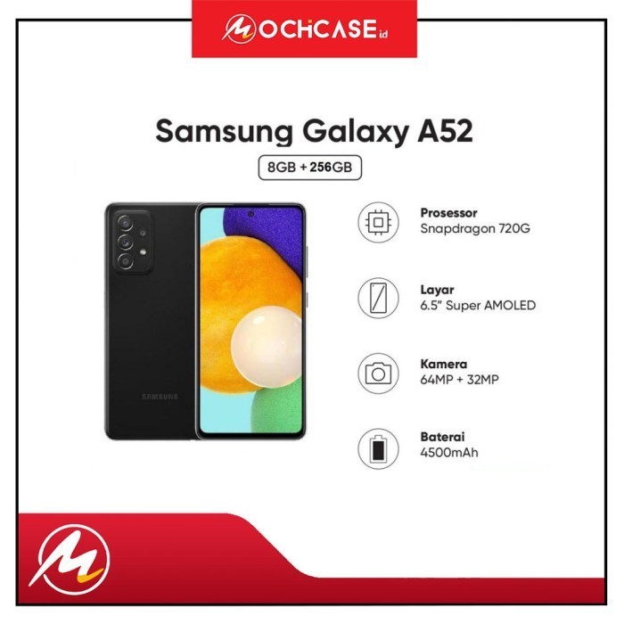 [Baru] Hp Samsung A52 8/256Gb  Hp Smartphone Samsung Galaxy A52 Original Diskon